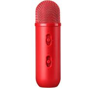 Microfoni per PC Microfono per canto domestico,Attrezzatura musicale live K song,Cavo audio collegato a telefono cellulare,PC Un controllo chiave/ritorno dell'orecchio in tempo reale ( Color : Red )