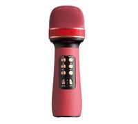Microfoni senza fili,Microfono per cantare | Altoparlante per microfono wireless portatile - Forniture per feste Microfono wireless Tutto in 1 con luci a LED per riunioni di famiglia