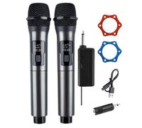 Microfoni wireless,microfoni per karaoke | Microfoni a lunga distanza con ricevitore ricaricabile - Suono chiaro, riduzione del rumore, di microfoni per l'ospite del matrimonio, canto al karaoke