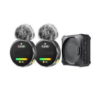 Microfonico Wireless 2 * Trasmettitore 1 * Ricevitore Touch Screen For Fotocamera PC Smartphone(1)