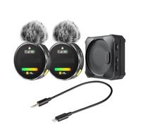 Microfonico Wireless 2 * Trasmettitore 1 * Ricevitore Touch Screen For Fotocamera PC Smartphone(3)