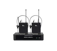 Microfonico Wireless: Un Set Di Due Microfoni Dinamici, Ideali For Karaoke, Canto E Spettacoli Vari Riproduzione Chiara Del Suono(F22-BK)