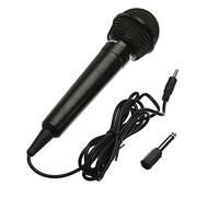 microfono 3,5 mm + 6.35mm Stage Microfono cablato Karaoke Portatile Megafono Universale Performance universale Registrazione del trasmettitore pubblico portatile amplificatore voce ( Color : Black )