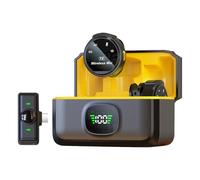 Microfono A Bassatro Wireless - Clip Magnetico Lavalier, Copertura 50m | Wide Utilizza L'acquisizione Audio Cordless Per La Fotocamera Per Smartphone, Il Microfono Di Intervista Di Potenza 8H Per