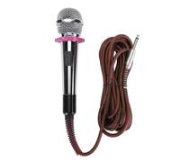 Microfono a Bobina Mobile, Microfono Dinamico in Lega di Zinco Dal Suono Chiaro con Cardioide, per Uso Domestico (SILVER)