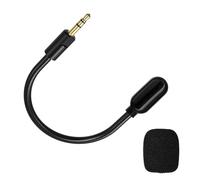 Microfono a braccio staccabile da 3,5 mm compatibile con cuffie da gioco Razer Barracuda X, microfono a braccio con cancellazione del rumore con schiuma, 15 cm