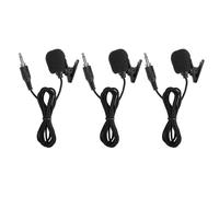 Microfono a clip da bavero, microfono da bavero portatile compatibile con amplificatori vocali, clip da bavero cablata con spina a vite da 3,5 mm per