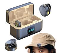 Microfono a clip wireless, mini microfono Vlog, altoparlante con cancellazione del rumore, portatile, per cantare, vlogging, musica, filmare, media, social, live streaming