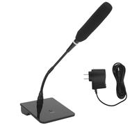 Microfono a collo d'oca professionale con interfaccia USB integrata, ottimizzato per i discorsi, regolazione automatica del volume, elevata