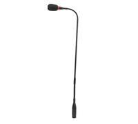 Microfono a condensatore a collo d'oca da 59 cm per conferenze, discorsi | Microfono da podio da tavolo flessibile da 23,2 pollici a 3 pin con spina diritta con indicatore in cotone antivento