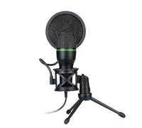 Microfono a condensatore: accessorio essenziale da avere, microfono a condensatore dallo stile elegante | Microfono con supporto da tavolo e cavo, registrazione in streaming PC Condensatore RGB Mic Pl