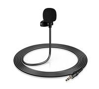 Microfono a condensatore Lavalier con clip da bavero con cavo a 3 pin da 3 5 mm per registrazione live streaming interviste compatibile con computer desktop fotocamera video scheda audio
