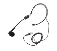 Microfono a Condensatore per Cuffie PGA31 SM31 SM35 Fitness, Collo di Cigno Flessibile, Antivento in Schiuma, Connettore, Microfono a Condensatore Indossato Sulla Testa per (GRAY)