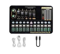 Microfono a condensatore professionale BM 800 Scheda audio wireless V10 PRO for PC Computer Telefono Karaoke Gioco di canto dal vivo(Blue BM800 V10XPRO)