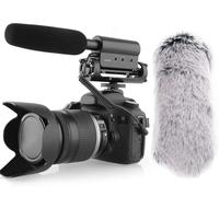 Microfono a condensatore SGC-598 con 1 manicotto antivento per fotocamera DSLR Canon EOS Nikon, per Sony Mirrorless Camera DV Camcorder (non per Canon T5, T6 e T7)