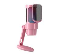Microfono a condensatore USB a colori per PC con pulsante mute e rete di prevenzione dello scoppio del metallo per il gioco e lo streaming microfono in streaming