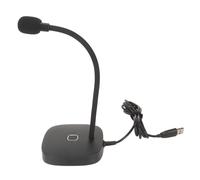 Microfono a condensatore USB da tavolo con filo per registrazioni, ideale per riunioni di lavoro e lezioni online, con materiali di alta qualità,