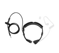 Microfono a gola, auricolare acustico nascosto, cuffia tattica con PTT a dito, cuffie a mani libere, compatibilità universale, tubo acustico