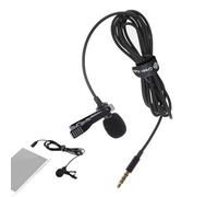 Microfono a Risvolto - Microfono Lavalista compatto con clip per un suono chiaro | Opzioni wireless e cablate per smartphone, DSLR e streaming, ideale per interviste, letture, podcast, contenuti