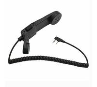 Microfono altoparlante interno più forte a 2 pin Microfono altoparlante a spalla portatile microfono per 2 pin per Kenwood per Baofeng per Retevis Radio Walkie talkie Polizia