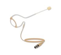 Microfono Appeso A un Orecchio Beige con Interfaccia MiniXLR 4 Pin Bloccabile da 3,5 mm per Microfoni per per con Spina A 3 Pin