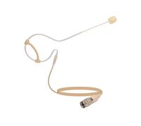 Microfono Appeso A un Orecchio Beige con Interfaccia MiniXLR 4 Pin Bloccabile da 3,5 mm per Microfoni per per con Spina A 4 Pin