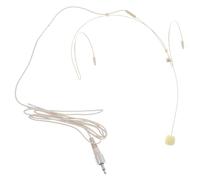 Microfono Auricolare Cablato per Voce, Insegnamento e Spettacolo | Beige, Plastico Pieghevole, Facile Usare e Trasportare, per Lezioni e Arti Sceniche