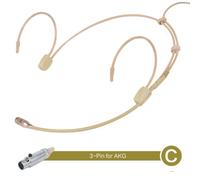 Microfono auricolare compatibile per sistema wireless Shure con suono chiaro