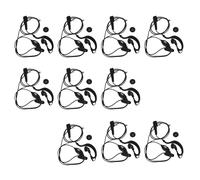 Microfono Auricolare Con Auricolare PTT A 2 Pin A Forma Di G Da 10 Pezzi Per