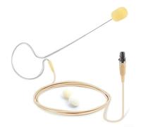 Microfono Auricolare con Gancio 4-Pin XLR per Shure Wireless, Cardioide per beige per e per podcast