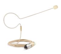 Microfono auricolare di ricambio per Audio Technica ATW-T27 ATWT27 Wireless Bodypack, condensatore, omnidirezionale, connettore femmina Hirose a 4 pin (HRS), marrone chiaro
