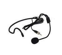 Microfono auricolare di ricambio per Sennheiser SK 100 G4 Wireless Bodypack trasmettitore, condensatore, microfono unidirezionale, connettore a vite da 3,5 mm (1/8"), nero