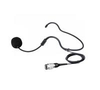 Microfono auricolare di ricambio per trasmettitore Audio-Technica ATW-T51 Wireless Belt Pack microfono wireless, connettore femmina Hirose a 4 pin (HRS), condensatore cardioide, nero