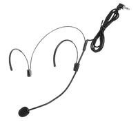 Microfono Auricolare Filo Nero in Abs, Leggero per Docenti | Trasmissione Audio Chiara, Smontabile per Uso Manuale, per Presentatori TV e Palco