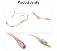 Microfono auricolare leggero compatibile per Shure con design cardioide