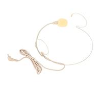 Microfono Auricolare Monoauricolare Capsula Elettrete con Polo Posteriore di Alta qualità per Guide di Commento Beige Resistente Al Sudore