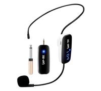 Microfono Auricolare Per Parlare, Microfono Senza Fili A Montaggio Su Testa Per Insegnante, Educazione Sul Palco All'Aperto, Prestazioni Audio, Formazione, Conferenza 1-2 Microfoni, Portata