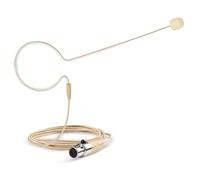 Microfono auricolare professionale di ricambio in miniatura per sistema combinato wireless Shure BLX1288/MX153, condensatore omnidirezionale, connettore XLR mini ta4f a 4 pin, marrone chiaro