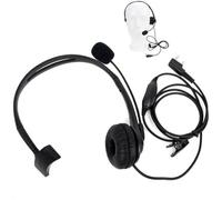 Microfono auricolare PTT a 2 pin per walkie talkie Baofeng e Kenwood