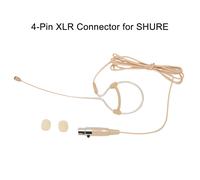 Microfono auricolare singolo beige per parabrezza schiuma pickup vocale traspare