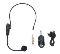 Microfono auricolare wireless per campionamento digitale, microfono senza fili con microfono ricevitore, trasmissione da 160 m per guida alle riunioni di insegnamento
