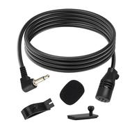 Microfono Autoradio 3.5 mm, Microfoni Esterno Autoradio con Cavo da 3 metri, Compatibile con Alpine JVC Sony Kenwood Jensen Boss Car Stereo Bluetooth CD Lettore DVD Radio Navigazione BT GPS