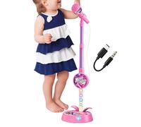 Microfono Bambino Accessorio per Canto ad Altezza regolabile per imitazione | Microfono per studenti per feste di compleanno, cantare a casa, a scuola e in
