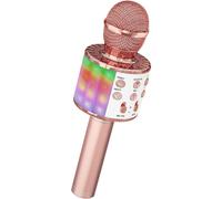 Microfono Bluetooth con altoparlante e luci dinamiche, microfono karaoke senza fili, adatto per il canto e la registrazione dei ba
