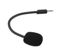 Microfono Cablato 2.5mm con Coprispugna Anti-Vento | pieghevole libera posizione, ottimizza distanza bocca, flessibilità massima, uso prolungato, nero