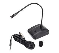 Microfono Cablato a Collo D'oca, Microfono Commerciale Cablato con Cancellazione del Rumore Regolabile a 360° con Cavo da XLR a 6,35 Mm per Conferenze/conferenze di Rete/registrazione di Trasmissioni