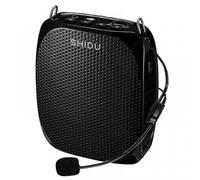 Microfono cablato D Mini altoparlante portatile audio con suono stereo naturale per insegnante (nero)