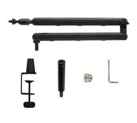 Microfono Cantilever Stand Mic Boom Vibrate Proof Telaio in Alluminio 360 Gradi Rotazione Per Creatori di Contenuti Musicisti Rotazione Regolabile Microfono Braccio