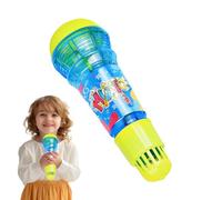 Microfono canto per bambini, microfono per bambini, microfono eco, microfono leggero, divertente amplificatore vocale giocattolo per compleanni, festival, barbecue, picnic, giochi al chiuso (materiale