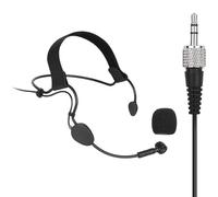 Microfono cardioide di ricambio ME3-II per cuffie Sennheiser EW-D ME3 SET Bodypack con connettore da 3,5 mm, condensatore, nero